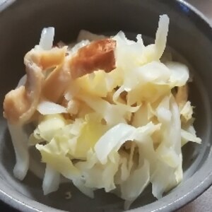 作り置きおかず♪キャベツとちくわと油揚げの生姜炒め